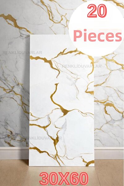 Renkli Duvarlar TX-077 20 τεμάχια πλακάκια μαρμάρινο σφουγγάρι τοίχου αυτοκόλ...