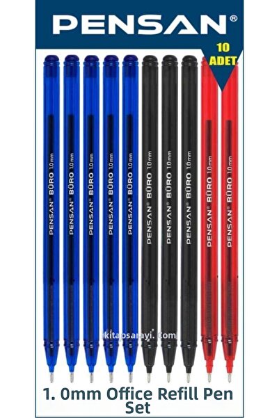 Sowo Home Office 1.0 mm Ballpoint Pen Set 10 Pieces