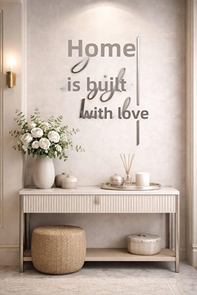 LAZORİAE The Nest Is Built with Love – Premium Wood & Plexiglass 3D Wall Deco...