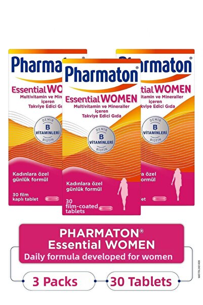 Pharmaton Essential Women 30 Tablets 3 Pieces