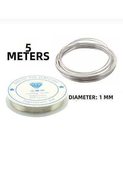 AYMAGNET 4 τεμάχια - 5 μέτρα, πάχος 1 χιλιοστό, μεταλλικό σύρμα αλουμινίου σε...