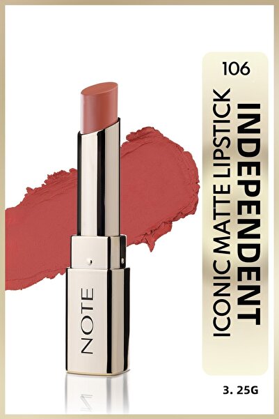 NOTE أحمر شفاه غير لامع من Iconic أحمر شفاه غير لامع دائم 106 مستقل - عاري