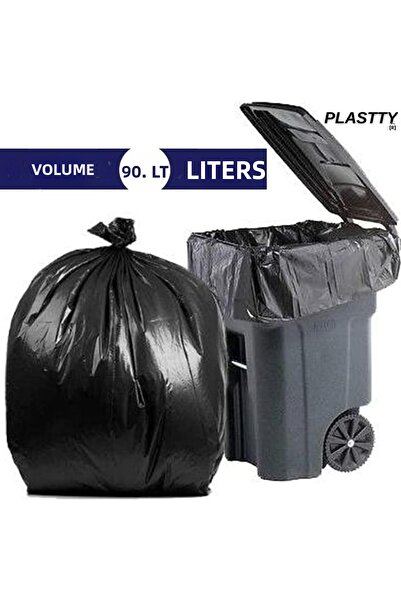 PLASTTY Jumbo Boy Industrial Garbage Bags 20 Pieces Extra Durable 60cm X 110c...