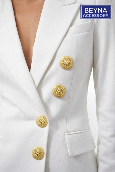 beyna aksesuar Buton model leu mare de culoare aurie 36 dimensiuni Buton meta...