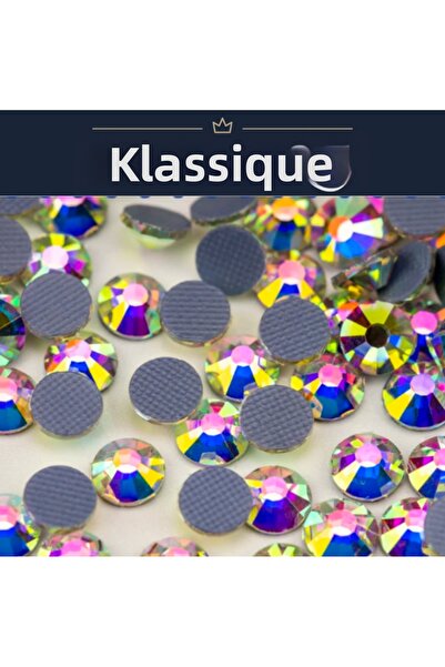 Klassiqe حجر هوت فيكس (6.5 مم) بلون AB - 288 قطعة - يلتصق بالكي
