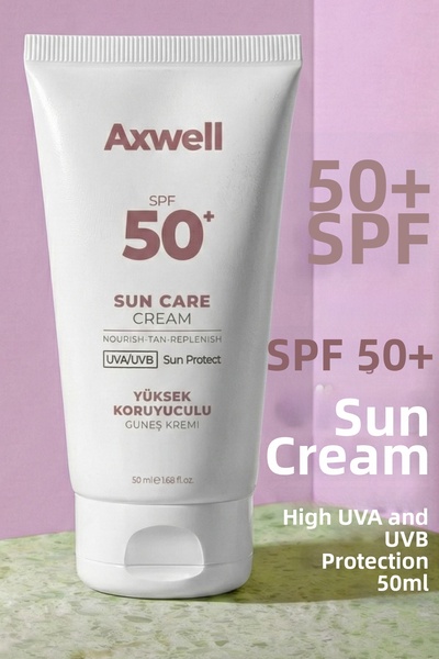 AXWELL كريم الشمس المرطب المضاد للعيوب بعامل حماية من الشمس 50+، 50 مل