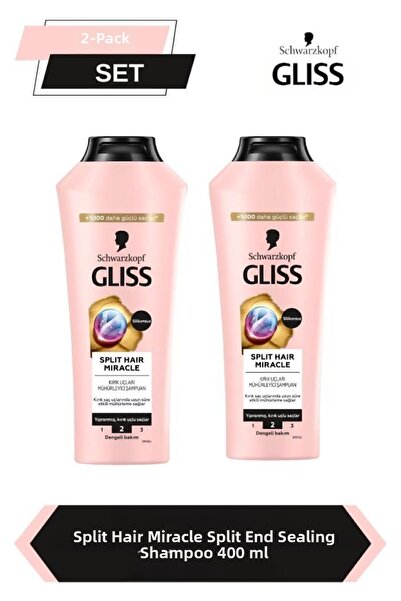 Gliss 400 ml X 2 Pieces Split Hair Miracle Shampoo