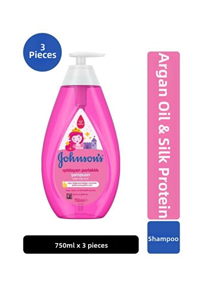 Johnson´s Baby شامبو الأطفال بلمعان مشرق 750 مل × 3 قطع