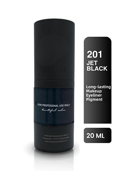 PSD Kozmetik 201 Jet Black Permanent Makeup Eyeliner Pigment (Paint) – Intens...