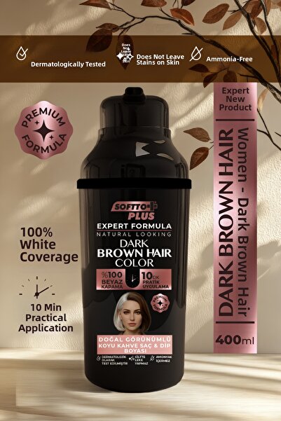 Softto Plus Expert Woman Brown Hair Color / Dark Brown / New Formula for Wome...