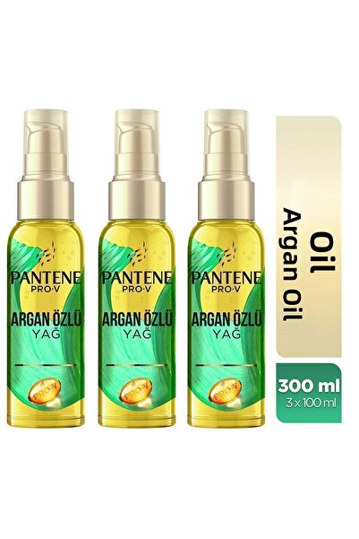 Pantene 100 مل × 3 عبوة من إكسير زيت الأركان الطبيعي