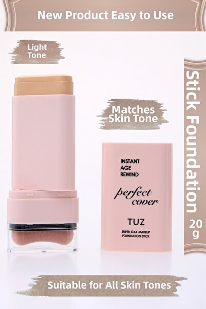 TUZ كريم أساس ستيك مع فرشاة 2 في 1 20 جرام.