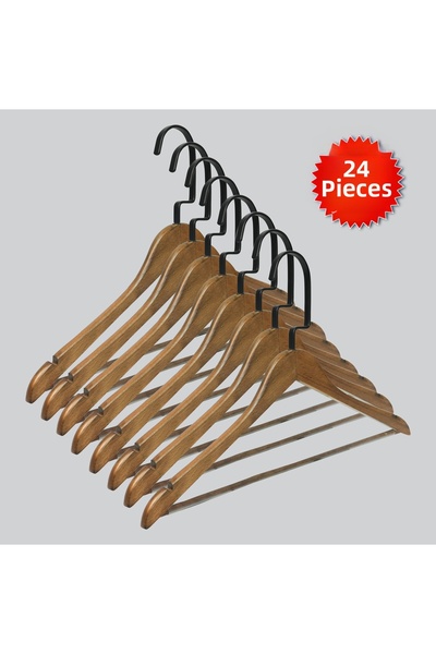 NYN Wooden (Lama Black Hook) Barli Pants, Blouses, Hangers 24 Pieces