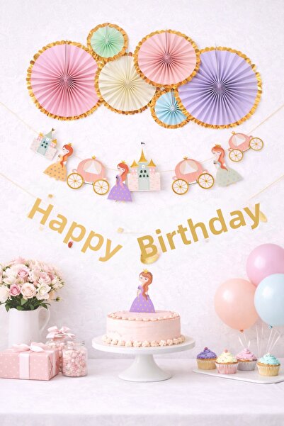 Partifabrik Комплект за декорация „Рапунцел“ за рожден ден на момиче