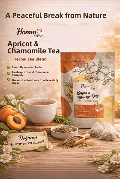hommvita Mixed Herbal Tea with April and Baby Peach 67,5g 45 Bags