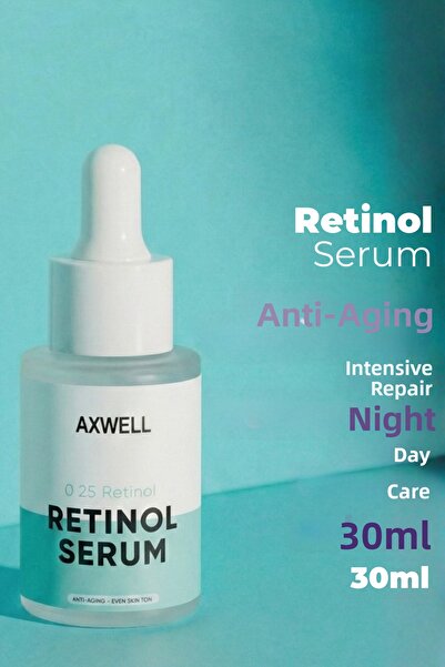 AXWELL سيروم ليلي مضاد للتجاعيد ومصلح للبشرة يحتوي على الريتينول (فيتامين أ) ...