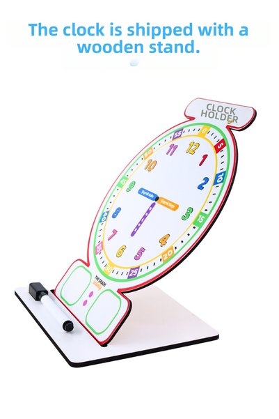The Grade Activity Summer Sil Montessori Clock Training Wooden Educational Clock Clock Learning Educational Set Educational Material