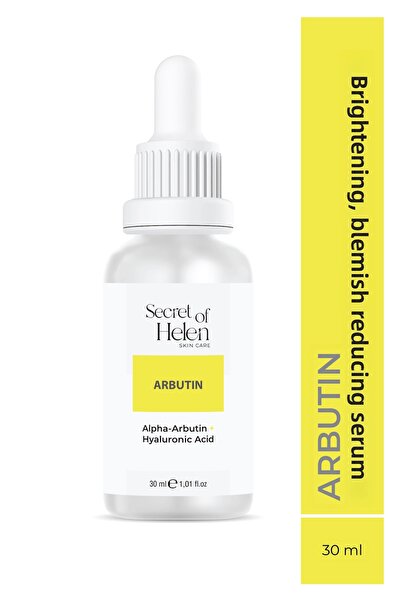 Secret of Helen سيروم أربوتين 30 مل - مضيء ومضاد للعيوب ومرطب بحمض الهيالورون...