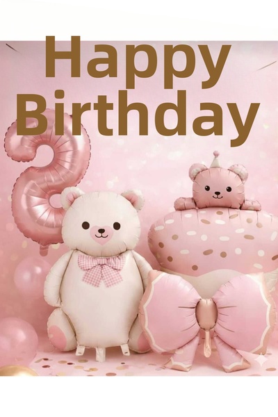 ÇITIPITISTORE Set de baloane pentru petrecerea de ziua de naștere cu papion, ...