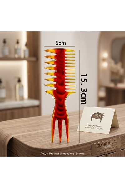 gaman Professional Styling Comb - Volumizing, Wave-Enhancing Hair Combing Comb