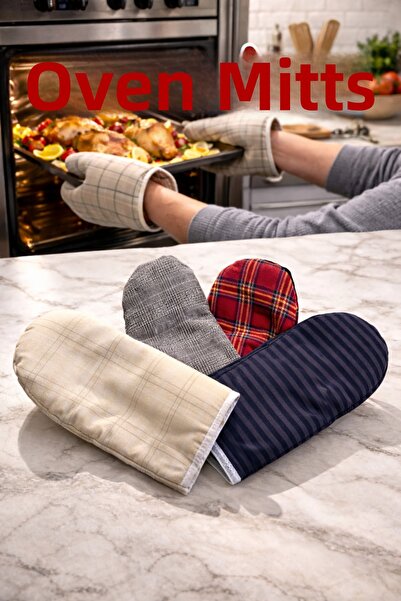 Mode Cool Heat Resistant Oven Mitts – Fireproof Kitchen Gloves & Hot Pot Holder