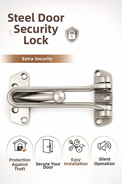 DESIPHON قفل أمان للأبواب الفولاذية قفل أمان بأقفال قفل أمان للأبواب المعدنية...