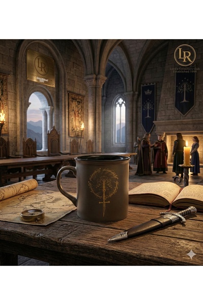 Mabbels Lord of the Rings Gondor Ak Ağaç Licensed Ceramic Mug - Lotr Gift Mug