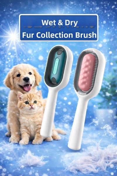 ALÇİN 3-in-1 Pet Cat and Dog Grooming and Massage Comb Wet Dry