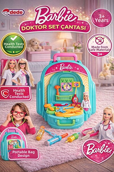 Fen Toys-Dede حقيبة ظهر للأطفال من دكتور سيت باللون الفيروزي - لعبة تعليمية ل...