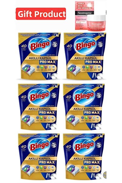 Bingo Tabletă pentru mașina de spălat vase Smart Capsule Pro Max 6 PACHETE 40...