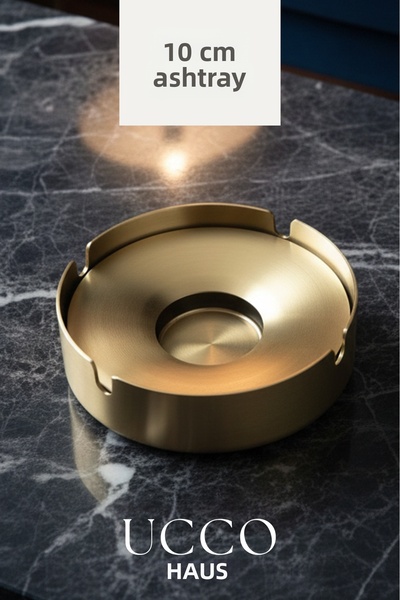 UCCO Σοφιστικέ τασάκι πολυτελείας από ανοξείδωτο ατσάλι 10x3 εκ. Διακοσμητικό...