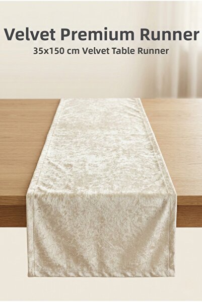 atak by atak home collection Βελούδινο Διακοσμητικό Τραπεζομάντιλο 35x150 εκ....