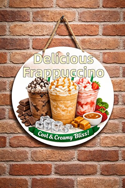 Mayeka Ornament de pictură murală cu cafea Frappuccino pentru cafenea, restau...