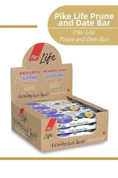 Pike Life لوح باللوز والبرقوق 30 جرام × 12 قطعة