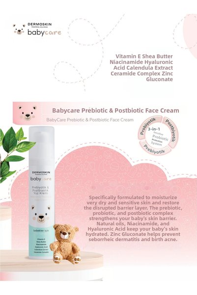 Dermoskin 50 ml Prebiotic and Postbiotic Baby Face Cream