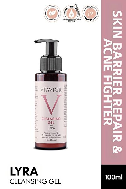 VİAVİOR KOZMETİK Lyra Facial Cleansing Gel Vegan Purifying Anti-Tightening Re...