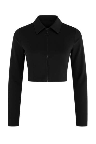 Trendyol Collection Черно сутиенче за сърфисти с цип TBESS26BU00016