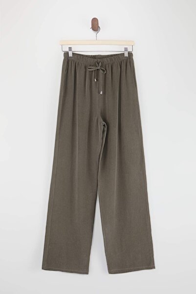 Drop by TrendyolMilla Široke tencel pantalone