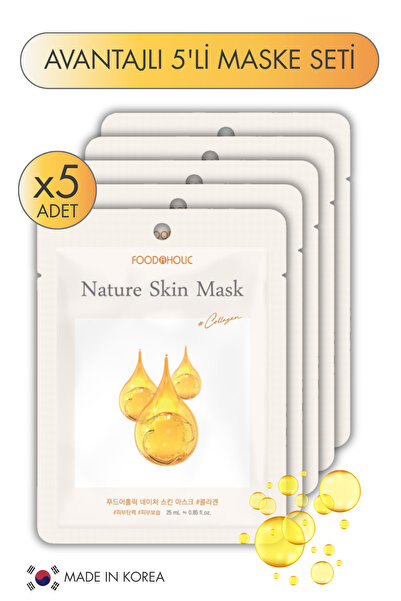 FOODAHOLIC Avantajlı Kolojen Özlü Aydınlatıcı ve Nemlendirici Vegan Yaprak Ma...