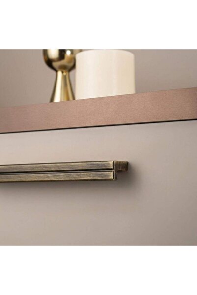 System Mobilya Kulbu Antik Sarı Renk 64mm Kulp 1 Adet (SY9255 0064 ABM)