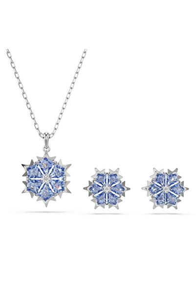 Swarovski Magic Set, Kar tanesi, Mavi, Rodyum kaplama