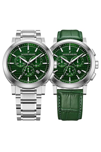 Jacques Philippe JPQGC1713X6XS Erkek Kol Saati ve Yedek Kordon