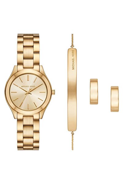 Michael Kors Mk7561Set Women's Wristwatch Bracelet and Earring Set