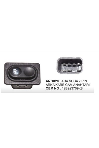 a.t.alptekintic LADA VEGA 7 PIN ARKA KARE ACMA-KAPAMA ANAHTAR VERTEX AN1020