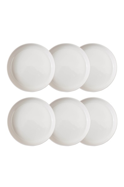 Mudo Home EPHESUS WHITE ÇUKUR TABAK SETİ 22CM - 6LI