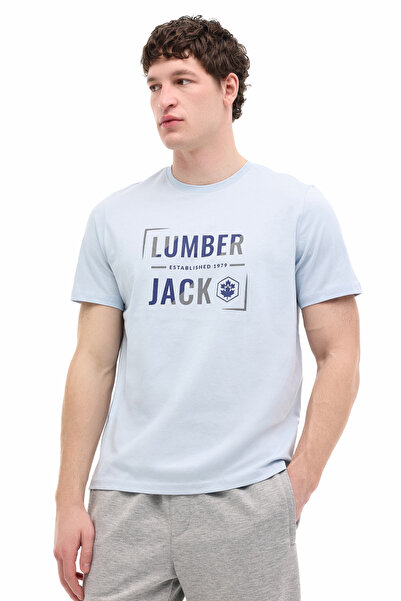 lumberjack ML OKINA 11ID1-104 6FX Mavi Erkek Kısa Kol T-Shirt