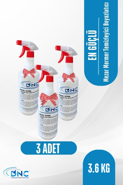 DNC Mezar Mermer Taşı Temizletme ve Beyazlatma Solüsyonu - 1.2kg Dncol Ston (...