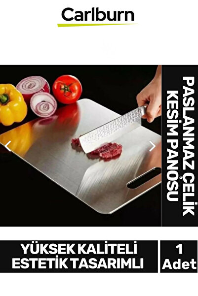 Carlburn Durable Non-Slip Surface Stainless Steel Vegetable Fruit Meat Cuttin...