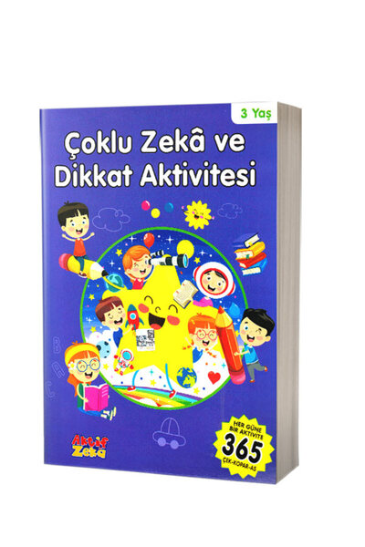 Genel Markalar Çoklu Zeka ve Dikkat Aktivitesi 3 Yaş - Mavi Kitap