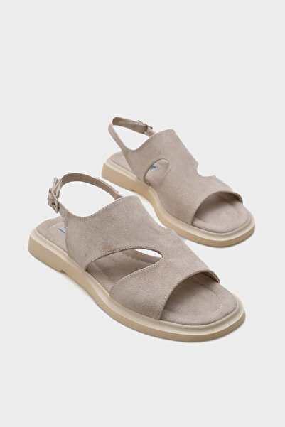 Capone Outfitters Sandale de damă Emmie cu aspect de piele întoarsă